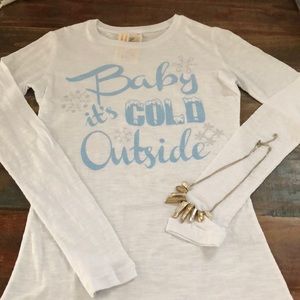 NWT Original Cowgirl Company Baby It’s Cold Tee